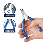 Mr. Pen 5 Inch 5 Pack Wire Cutters - Diagonal, Flush, Side, Nippers, Cutting Pliers - color: Blue, size: 5 inch, 5 Pack