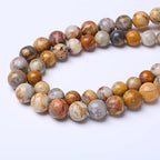 6MM Crazy Lace Agate Round Loose Beads Natural Gem Beads Crystal Energy Stone Beads for Jewelry Making DIY Bracelet Necklace - color: Crazy Lace Agate, size: 6mm