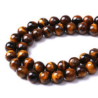 6mm 60pcs Natural Iron Yellow Tiger Eye Stone Beads for Jewelry Making Healing Energy Beads DIY Bracelet Necklace (6mm, Iron Yellow Tiger Eye Stone) - color: Iron Yellow Tiger Eye Stone, size: 6mm