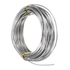 M METERXITY 12 Gauge Stainless Steel Craft Wire, 2.0mm 32.8 ft Bendable Floral Snare Wire for Jewelry Making/Sculpting/Armature Crafting/Floral Bonsai/DIY Crafts - size: 12 Gauge x 32.8 ft
