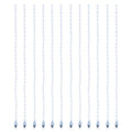 MECCANIXITY Ball Bead Chain Beaded Necklace Chains 5 Inch Adjustable Metal Ball Chains 2.4mm/0.1inch Keychain for Jewelry Making,DIY Craft Projects,Pack of 12(White) - color: White
