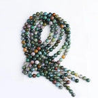 120Pcs Natural Indian Agate Beads, 6mm Round Gemstone Loose Beads 2 Strands (15") for Jewelry Making, DIY Necklace & Bracelet Supplies - color: 120 PC 6MM