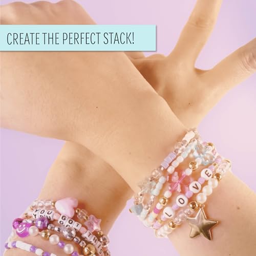 STMT D.I.Y. Glitz Bead Case, Includes Over 500 Jewelry Making Supplies, Including Cute Beads for Jewelry Making, Bracelet Charms, Storage Case, Friendship Bracelet Kit, Teen Girl Gifts - style: Glitz