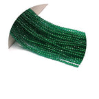 10 Strands Spinel Beads Artificial Faceted Small Round Loose Beads 3mm 15 inch for Jewelry Making Charms Necklace Bracelet - color: Green-1