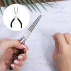2 PCS Small Needle Nose Pliers, 2 Sizes Mini Jewelry Pliers Portable Long Noses Plier & Bent Noses Plier for Making Repairing Jewelry Wrapping Bending Wire DIY Crafts Supplies