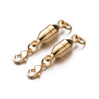 Zpsolution 6mm Magnetic Jewelry Clasps Lobster Clasp Oval Shape for Necklace Bracelet 8 pcs - color: Oval Gold and Silver