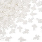 100Pcs Glow in the Dark Acrylic Cross Beads Crucifix Focal Beads White Cross Charms for Easter Pens Keychain Crafts DIY Jesus Bracelet Rosary Jewelry Making Supplies 16x12mm - color: Luminous Mint Cream