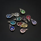 Adabele Grade A Birthstone Pendant Drop 11mm 14mm 16mm Sterling Silver Plated For Personalized Earrings Bracelet Necklace Anklet Pendant Keychain Craft Jewelry Making - color: December (blue), size: 11mm Long - 10pcs