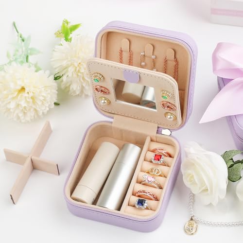 CHMI Purple Jewelry Box, Travel Jewelry Organizer, Women's Gifts - Birthday, Christmas - color: Purple, size: U