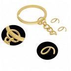 100Pcs Keychain Key Ring with Chain Bulk Split Key Chain,1.1 Inch Key Chains Parts with Open Jump Ring Connector for Jewelry Making Crafts (Gold) - color: 100Pcs Gold