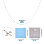 Elecrelive 2mm Sterling Silver Dapped Chains 3.28 Feet Silver Cable Link Chains Permanent Jewelry for Men Women Necklace Bracelet DIY Making - color: Silver, Dapped Link