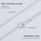 925 Silver Chain Necklace for Women 2mm Box and Snake Italian Choker Chain Thin & Strong Necklace 16/18/20 Inch - size: 20 inch, style: Box Chain