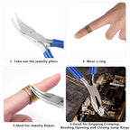 Bent Nose Pliers，Bent Chain-Nose for Crafting and Repair,Chain Jewelry Pliers - color: Dark Blue-bent Nose Pliers