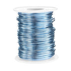 HARFINGTON 16 Gauge Aluminum Craft Wire 1.5mm 98.5ft Flexible Bendable Anodized Metal Jewelry Sculpting Wire for Jewelry Making Modelling Craft DIY, Steel Blue - color: Steel Blue, size: 30M x 1.5mm