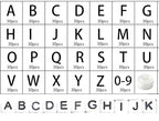 Acrylic Letter Beads 4mm Flat Round, 6mm Square - Beads for Making Friendship Bracelet or Necklace (28 Pieces of Square White with Black) - color: 28 pieces of square white with black