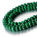 5x8mm Beads Rondelle Spacer Loose Beads for Jewelry Making DIY Crafts Design Handcraft Making 1 Strand 15.5"(Green Malachite) - color: Green Malachite
