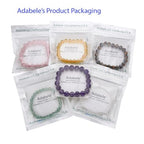 Adabele 1pc Natural Stretch Gemstone Bracelet 8mm (0.31") Bead 7" to 8.5 inch Healing Crystal Energy Quartz Chakra Jewelry Women Unisex Birthday Gift - color: Amethyst, size: 8 inch