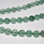 6mm Green Strawberry Quartz Stone Beads Natural Crystal Gemstone Round Loose Beads for DIY Jewelry Making 15"/Strand - color: Green Strawberry Quartz, size: 6mm