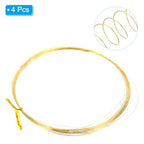PATIKIL Half Hard Brass Wire, 4Pcs 32Gauge/0.2mm Diameter 10m/32.8ft Pure Craft Wire for Jewelry Making Beading Garden Plants - size: 32Gauge/0.2mm