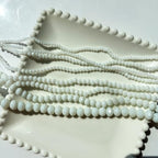 780Pcs Briolette Crystal Glass Beads for Jewelry Making, 3-10mm Faceted White Crystal Beads for Bracelets, Rondelle Glass Beads Bulk for Crafts Wine Charms Wind Chimes Suncatchers - color: Ci-white01