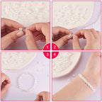 UR URLIFEHALL 100 Pcs Transparent Spray Painted Glass Beads AB Color Plated Frosted Heart Beads for DIY Necklaces Bracelets Jewelry Making - color: 100pcs-6x6x4mm-frosted AB color heart glass beads