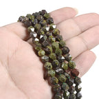 Dragon Blood Jasper 6mm Gemstone Triangle Faceted Round Loose Beads Strand 15.5" DIY Jewelry Making - color: Dragon Blood Jasper