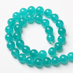 90PCS 4mm Natural Stone Beads Blue Amazonite Jade Stone Round Loose Beads for Jewelry Making DIY Bracelet Necklace 15 Inch(Amazonite Blue Jade, 4mm) - color: Amazonite Blue Jade, size: 4mm