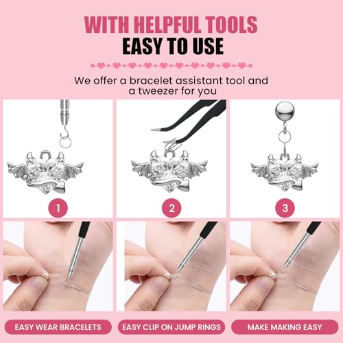 500 Pcs Double Open Jump Rings Kit, Stainless Steel Mini Round Split Craft Jump Keychains Key Ring with Double Loops Connectors for Jewelry Making, Bracelets Necklace Repair, DIY (4, 6, 8, 10, 12mm) - color: 500 Pcs Silver