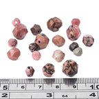 BEADIA Faceted Natural Rhodochrosite Stone Round Beads 10mm 36cm/Strand for Jewelry Making - color: Rhodochrosite, size: 10mm