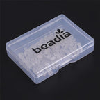 Beadia Natural Rose Quartz Stone Tila Beads 5x2mm Rectangle 2-Hole Spacer Beads for DIY Bracelet Earring Making 15"/Strand - color: Rose Quartz, size: 5x2mm