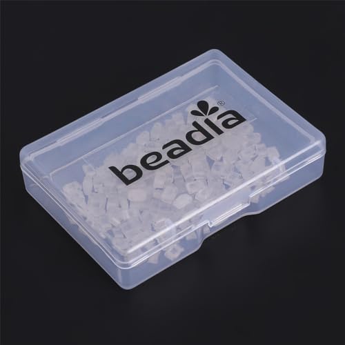 Beadia Natural Rose Quartz Stone Tila Beads 5x2mm Rectangle 2-Hole Spacer Beads for DIY Bracelet Earring Making 15"/Strand - color: Rose Quartz, size: 5x2mm