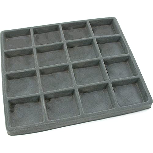FindingKing 5 Gray 16 Slot 1/2 Size Jewelry Display Tray Inserts New