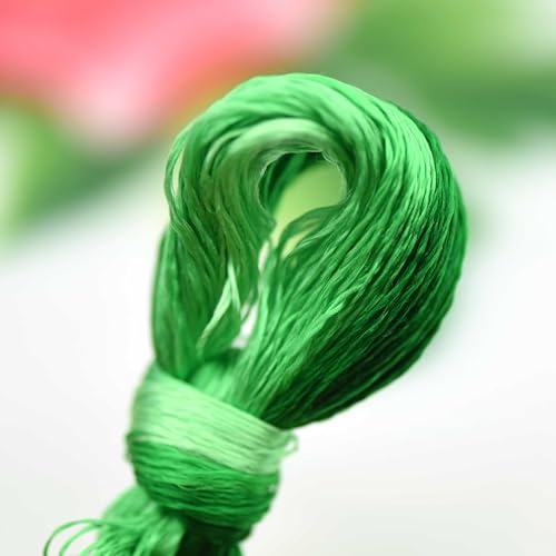 MIINGGUXIUYI Mulberry Silk Floss Embroidery Thread Floss-Cross Stitch Threads China Silk Woven Jewelry Threads DIY Sewing Kits (92) - color: 92