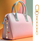 Hzopcw 6pcs Gold Keychain Making Kit, Key Ring Swivel Snap Hook Chains, Extender Keychain Bag Charm Kits for DIY Crafts Jewelry Making Handbag Purses - color: Gold-6pcs