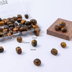 Natural Large Yellow Tiger Eye Cube Stone Beads 8x11mm 38cm/str Loose Semi Gemstone Stone Square Beads for Making Bracelets Necklace - color: Yellow Tiger Eye