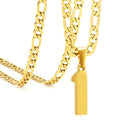 Personalized Jersey Number Necklaces for Mens,Athletes Stainless Steel Sport Number Pendant Chain for Mens Baseball/Basketball/Football Team Inspiration Jewelry with Gifts - color: Gold, style: 1 Gold