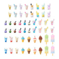 Craftdady Resin Plastic Miniature Food Snack Pendants Charms Ice Drink Juice Pendants Cute Bottle Fruit Keychain Charms Hang Ornament for DIY Craft Earring Bracelet Necklace Jewelry Making - color: Mixed Color Boba Tea & Ice Cream