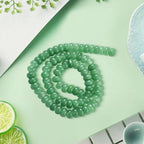 1 Box 148PCS 5x8MM Natural Green Abacus Stone Beads Strands with Hole Disk Rondelle Gemstone White Jade Dyed Flat Loose Spacer Bead for Jewelry Making Bracelet Necklace DIY Crafts Supply - color: Green, size: 148pcs