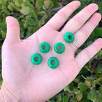 Adabele 10pcs Natural Green Jade Gemstone 8x14mm Donut Rondelle Beads Large Hole ID 5.6mm for DIY Craft Jewelry Making GW-A7 - color: Green Jade, size: 14mm x 8mm - 10pcs
