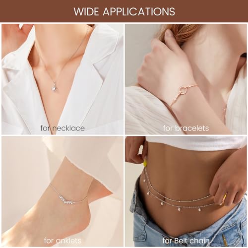 Bonison Necklace Extender Gold - 18k Gold Plated Chain Extenders for Necklaces, Necklaces Bracelet Anklet Extenders for Women Jewelry Making (3 pcs Gold 1 2 3 Inch) - color: 3 pcs Gold (1 2 3 Inch)