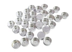 925 Sterling Silver Round Shape Bezel Cups, Silver Bezel Cups, Cab Bezel, Cabochon Setting.