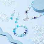 PH PandaHall 720pcs 8mm Blue Beads for Jewelry Making Glass Beads 24 Color Bracelet Bead Round Craft Loose Bead for Bracelets Necklaces Earring Summer Hawaii Boho Heshi Surfer Wave Jewelry Making - color: Blue