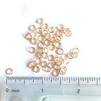 50pcs 14/20 Gold Filled Round Open Jump Rings 4.8MM OD, 3.5MM ID 22 Gauge by CRAFT WIRE - color: 22 Gauge, size: 4.8MM