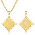 LETFLY Initial Necklaces for Women Men, 18K Gold Plated Letter Cross Pendant Necklace Alphabets A-Z Figaro Chain Jewelry Gifts - color: Rhombic, style: Letter C