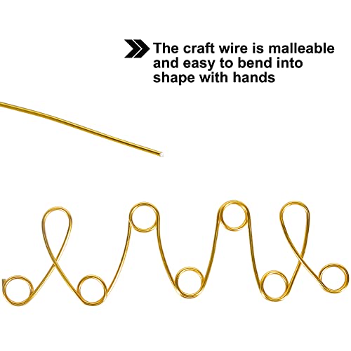 Tenn Well 12 Gauge Aluminum Wire, 100 Feet 2mm Bendable Anodized Metal for Sculpting, Jewelry Making, Armature Making, Weaving and Wrapping, Crafting (Gold) - color: Gold