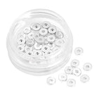 BEADIA Silver Plated Disk Spacer Beads 4x1.2mm 50pcs for Jewelry Making Findings Non Tarnish - color: Silver, size: 4x1.2mm Disk