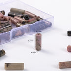 Natural Rhodochrosite Cylinder Tube Beads 4x13mm 38cm/str Loose Semi Gemstone Stone Beads for Making Bracelets Necklace Earrings - color: Rhodochrosite, size: 4x13mm Cylinder