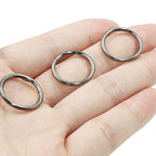 Litoexpe 20mm Open Jump Rings 150 Pcs with a Box, 2mm Thickness Rings Connectors for Necklace Bracelet Jewelry Making (Gun Black) - color: Gun Black