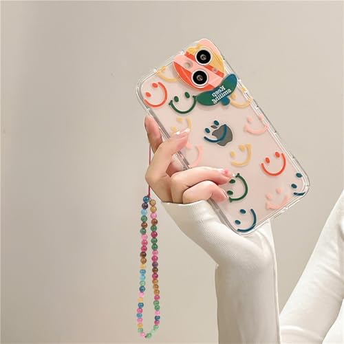 Semi-Precious Gem Stones Beaded Phone Charm Cell Phone Lanyard Wrist Strap Handmade Natural Gemstone Phone Chain string - color: Tourmaline
