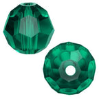 100pcs Adabele Austrian 4mm (0.16 Inch) Small Faceted Loose Round Crystal Beads Emerald Green Compatible with 5000 Swarovski Crystals Preciosa SS2R-424 - color: Emerald Green, size: 4mm Small (100pcs)